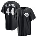 C.Reds #44 Elly De La Cruz Black Lights Out Limited Stitched  Jersey