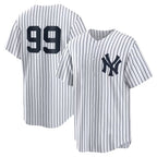 NY.Yankees #99 Aaron Judge White Home Replica Player Name Jersey