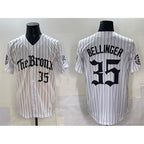 NY.Yankees #35 Cody Bellinger White Pinstripe 'Gothic Legacy Edition' Vapor Premier Limited Stitched Baseball Jersey