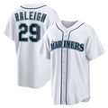 S.Mariners #29 Cal Raleigh White Home Replica Player Jersey