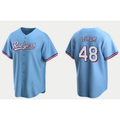 T.Rangers #48 Jacob deGrom Light Blue Cool Base Stitched Jersey