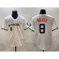 H.Astros #8 Christian Walker White 2025 City Connect Limited Stitched Jersey