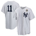 NY.Yankees #11 Anthony Volpe White 2024 World Series Cool Base Stitched  Jersey