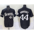 S.Mariners #44 Julio rodriguez Black 'Deep Sea Gothic Edition' Vapor Premier Limited Stitched  Jersey