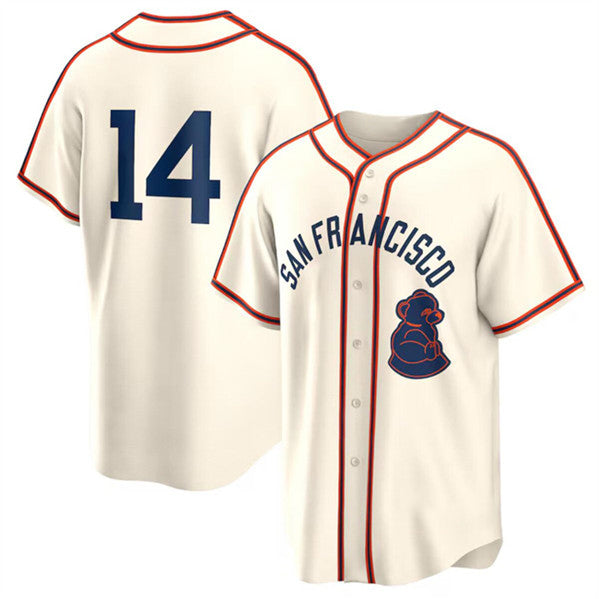 SF.Giants #14 Patrick Bailey Cream 2024 Rickwood Classic Stitched Jersey