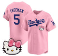 LA.Dodgers #5 Freddie Freeman Pink 2025 Hello Kitty Vapor Limited Stitched Jersey