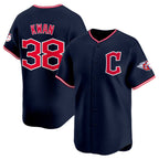 C.Guardians #38 Steven Kwan Navy 2025 Alternate Limited Stitched Jersey