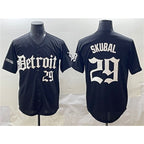 D.Tigers #29 Tarik Skubal Black Motor Gothic Edition Vapor Premier Limited Stitched Jersey