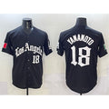 LA.Dodgers #18 Yoshinobu Yamamoto Black Mexico 2025 LA Gothic Style With Fernando Patch Vapor Premier Limited Stitched Jersey