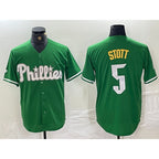 P.Phillies #5 Bryson Stott Green 2024 City Connect Stitched Jersey
