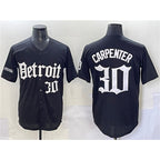 D.Tigers #30 Kerry Carpenter Black Motor Gothic Edition Vapor Premier Limited Stitched Jersey