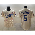 LA.Dodgers #5 Freddie Freeman Cream 2025 Tokyo Series Limited Stitched Jersey