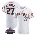 H.Astros #27 Jose Altuve White 2022 World Series Champions Flex Base Stitched  Jersey