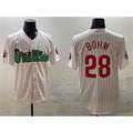 P.Phillies #28 Alec Bohm White Phanatic Cool Base Stitched Jersey