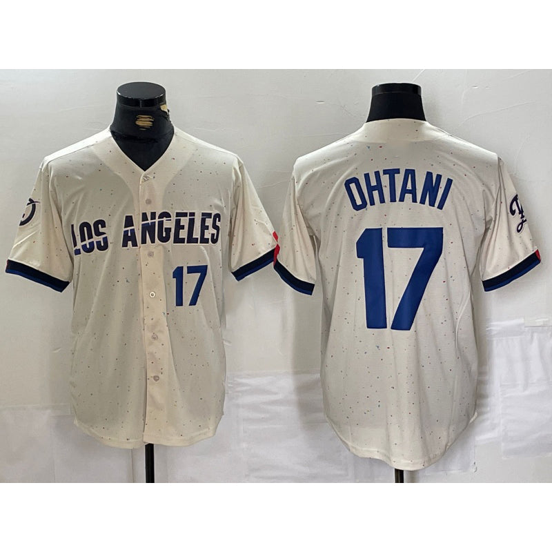 LA.Dodgers #17 Shohei Ohtani Cream 2024 City Connect 2 Limited Stitched Jersey