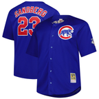 C.Cubs #23 Ryne Sandberg Mitchell & Ness Royal Big & Tall Cooperstown Mesh Batting Practice Jersey