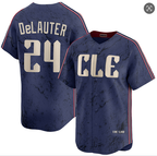 C.Guardians #24 Chase DeLauter Navy 2024 City Connect Limited Stitched Jersey