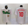 P.Phillies #10 J.T. Realmuto White Green Cool Base Stitched Jerseys