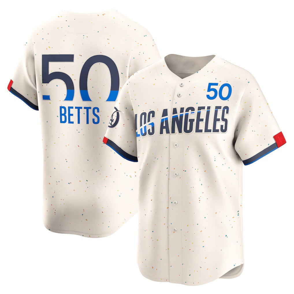 LA.Dodgers #50 Mookie Betts Cream City Connect Limited Player Jersey