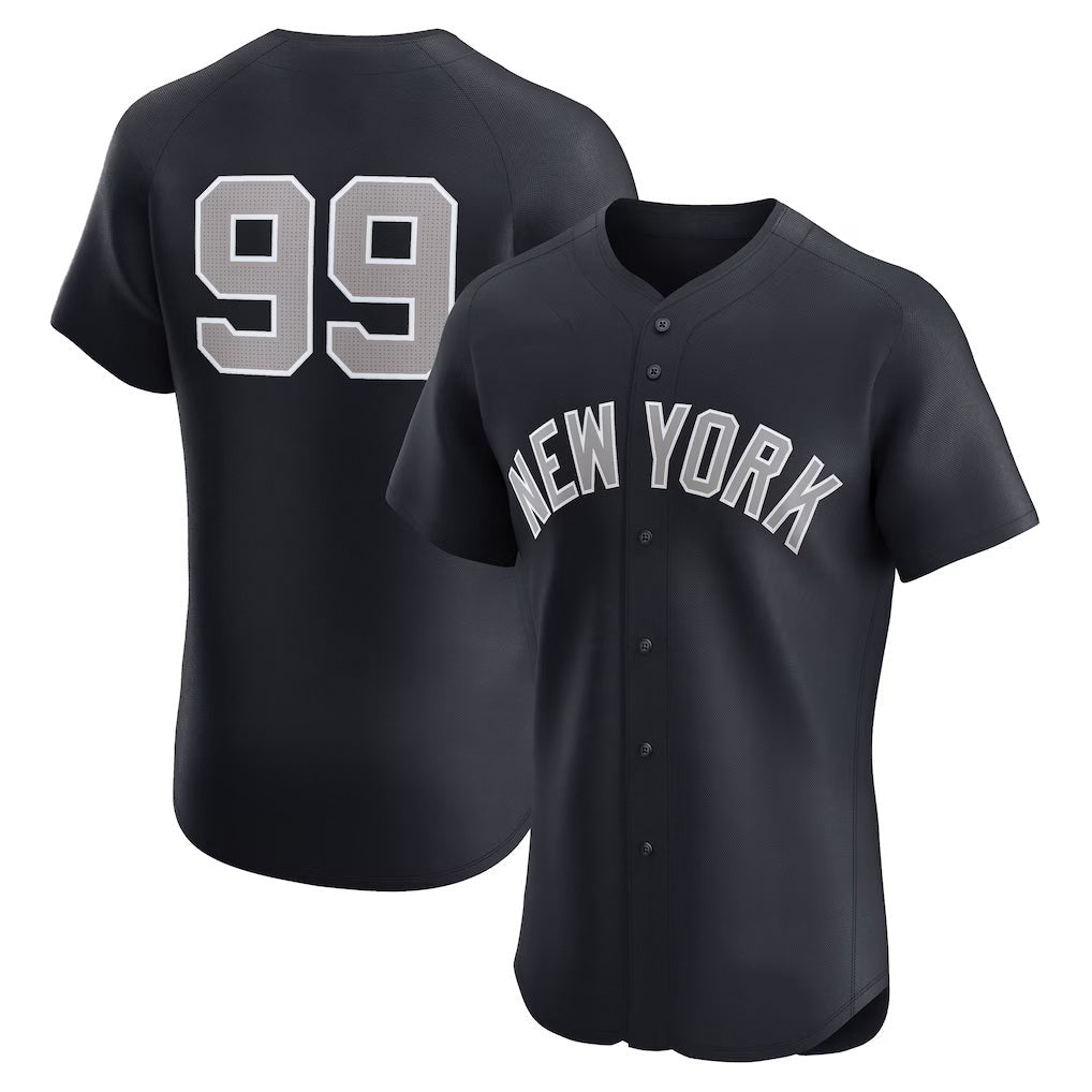 NY.Yankees #99 Aaron Judge Navy Alternate 1 Elite Player Jersey
