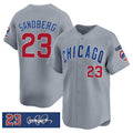 C.Cubs #23 Ryne Sandberg Gray 'Ryne Sandberg Tribute' Vapor Limited V3 Stitched Jersey