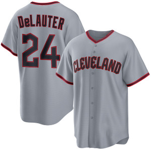 C.Guardians #24 Chase DeLauter Gray Cool Base Limited Stitched Jersey