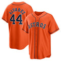 H.Astros #44 Yordan Alvarez Orange Alternate Replica Player Jersey