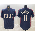 C.Guardians #11 Jose Ramirez Navy 2024 City Connect Limited Stitched Jersey