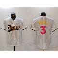SD.Padres #3 Jackson Merrill White Cool Base 2 Stitched Jersey