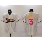 SD.Padres #3 Jackson Merrill White Cool Base 2 Stitched Jersey