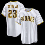 SD.Padres #23 Fernando Tatis Jr. White Home Replica Player Jersey