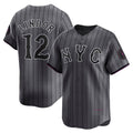 NY.Mets #12 Francisco Lindor Gray City Connect Limited Player Jersey
