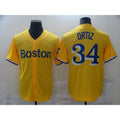 BR.Sox #34 David Ortiz Yellow Game 2021 Jerseys