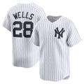 NY.Yankees #28 Austin Wells White Home Limited Player Jersey