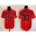 D.Tigers #30 Kerry Carpenter Orange With Patch Cool Base Stitched Jersey