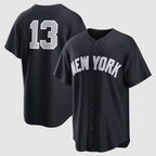 NY.Yankees #13 Jazz Chisholm Jr. Navy Alternate Replica Jersey
