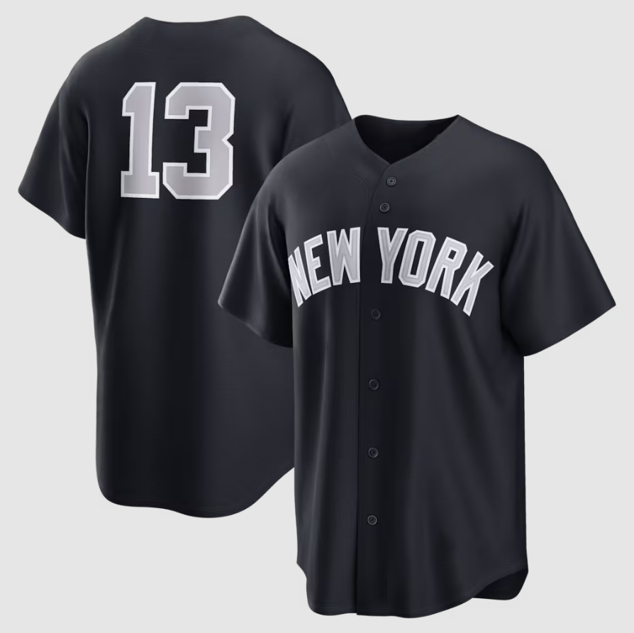 NY.Yankees #13 Jazz Chisholm Jr. Navy Alternate Replica Jersey