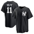 NY.Yankees #11 Anthony Volpe Black Fashion Replica Player Jersey