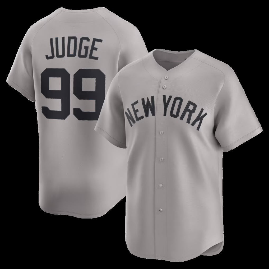 NY.Yankees #99 Aaron Judge Gray Road Limited 2 Player Jersey