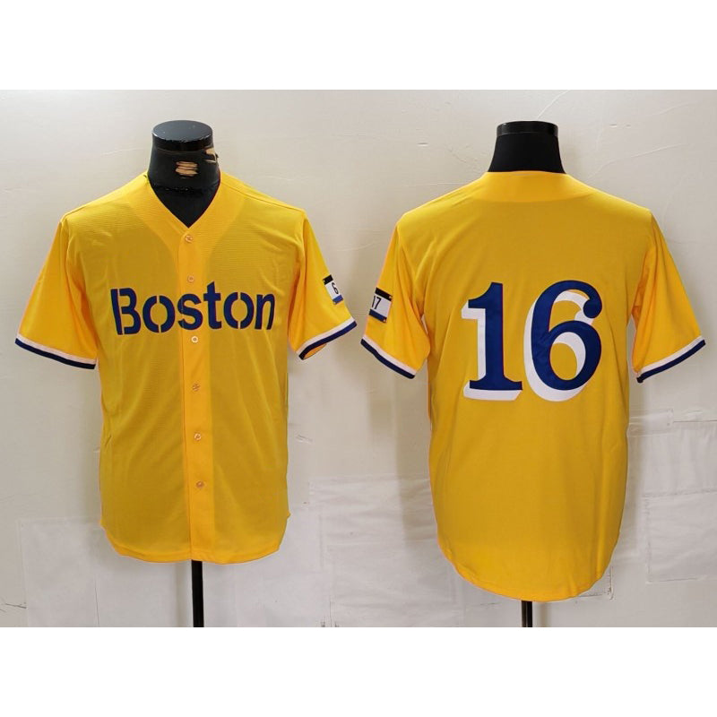 BR.Sox #16 Jarren Duran Gold City Connect Stitched Jersey