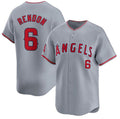 LA.Angels #6 Anthony Rendon Gray Away Limited Stitched Jersey