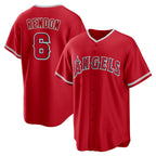 LA.Angels #6 Anthony Rendon Red Alternate Replica Player Name Jersey