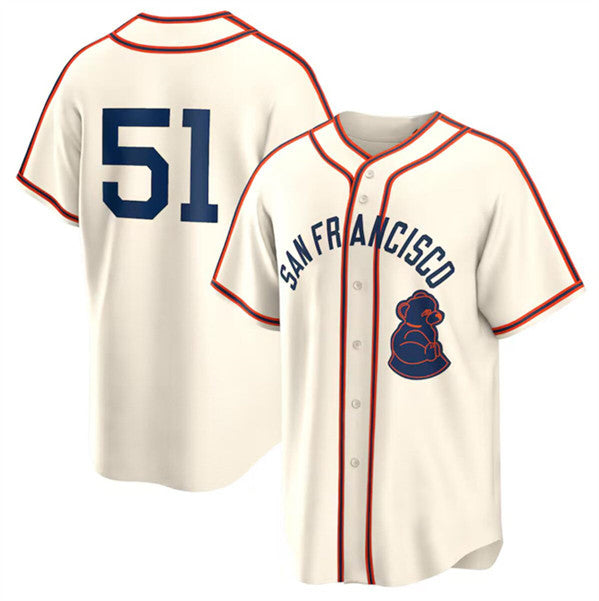 SF.Giants #51 Jung Hoo Lee Cream 2024 Rickwood Classic Stitched Jersey