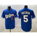 LA.Dodgers #5 Freddie Freeman Royal Limited Stitched Jersey