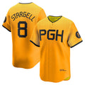 P.Pirates #8 Willie Stargell Gold City Connect Limited Player Jersey