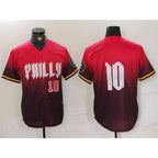 P.Phillies #10 J.T. Realmuto Red 2024 City Connect Limited Stitched Jerseys
