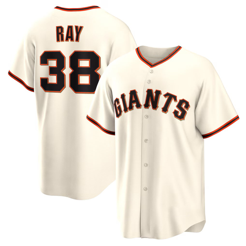 SF.Giants #38 Robbie Ray Cream Home Replica Jersey