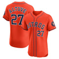 H.Astros #27 Jose Altuve Orange Alternate Elite Player Jersey