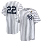 NY.Yankees #22 Juan Soto White 2024 World Series Cool Base Stitched  Jersey