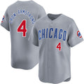 C.Cubs #4 Pete Crow-Armstrong Gray Limited Stitched Jersey